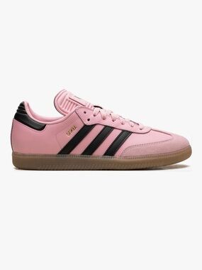 NIB Adidas Samba Messi Indoor Soccer Shoes Men’s 6 Women’s 8.5 Light Pink Black